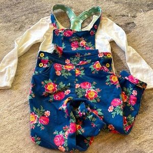 Matilda Jane overalls and cream layering top both size 4